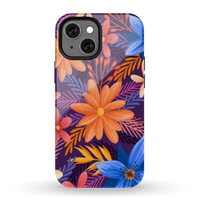 iPhone 13 mini StrongFit beautiful tropical pattern by MALLIKA