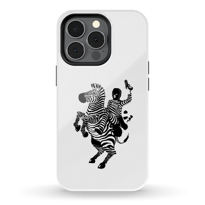 iPhone 13 pro StrongFit Zebra Ladrão Panda 2 by Vó Maria