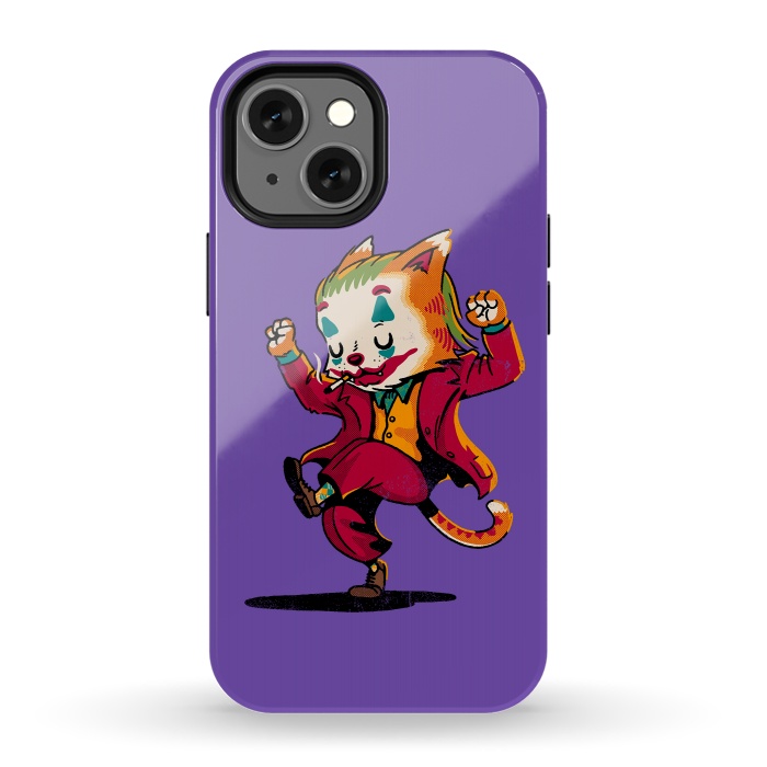 iPhone 13 mini StrongFit Joker Cat by Vó Maria