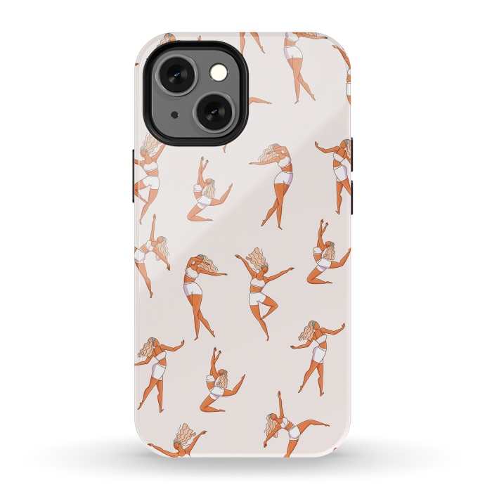iPhone 13 mini StrongFit Dance Girl Pattern 002 by Jelena Obradovic