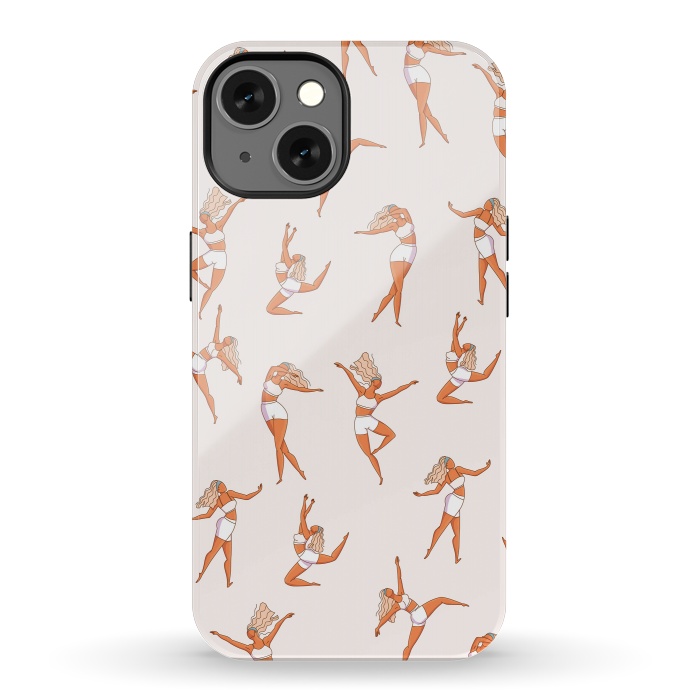 iPhone 13 StrongFit Dance Girl Pattern 002 by Jelena Obradovic