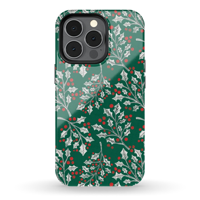 iPhone 13 pro StrongFit Boughs of Holly by Noonday Design