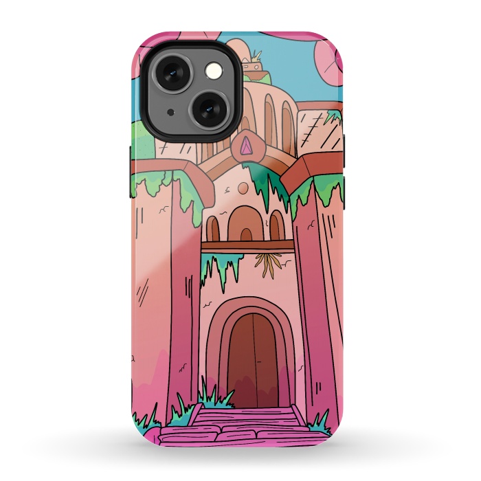 iPhone 13 mini StrongFit The lost temple by Steve Wade (Swade)