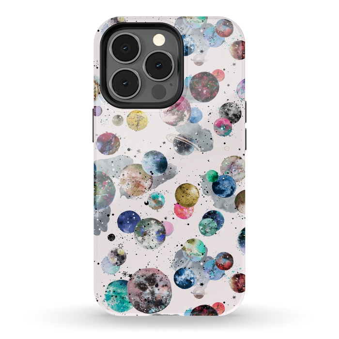 iPhone 13 pro StrongFit Space Planets by Ninola Design