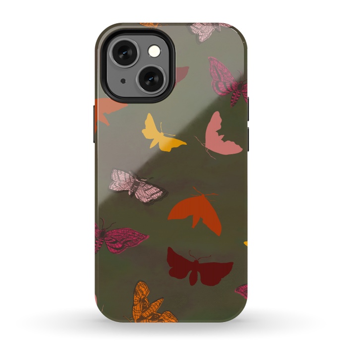 iPhone 13 mini StrongFit Butterflies & Moths by Lotti Brown