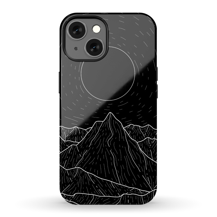 iPhone 13 StrongFit A dark mountain view by Steve Wade (Swade)