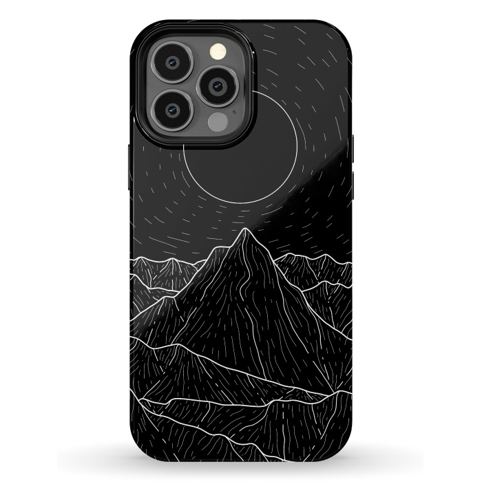 iPhone 13 Pro Max StrongFit A dark mountain view by Steve Wade (Swade)