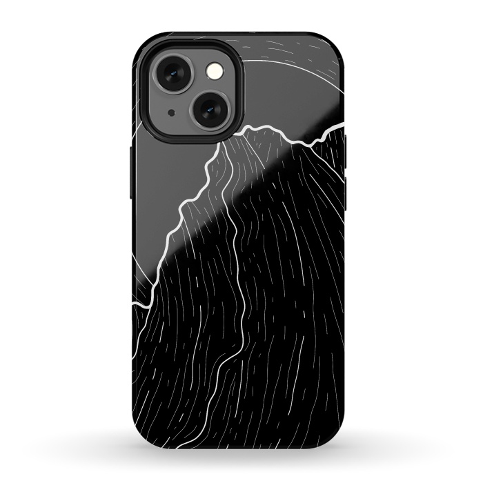 iPhone 13 mini StrongFit A dark mountain wave by Steve Wade (Swade)