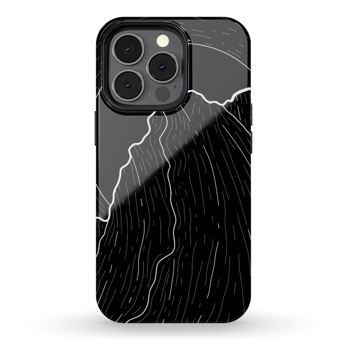 iPhone 13 pro StrongFit A dark mountain wave by Steve Wade (Swade)