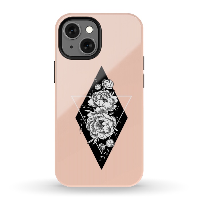 iPhone 13 mini StrongFit Floral diamond by Jms