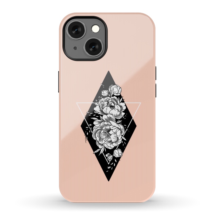 iPhone 13 StrongFit Floral diamond by Jms
