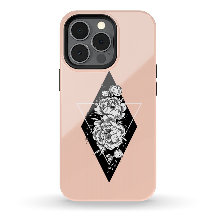 iPhone 13 pro StrongFit Floral diamond by Jms