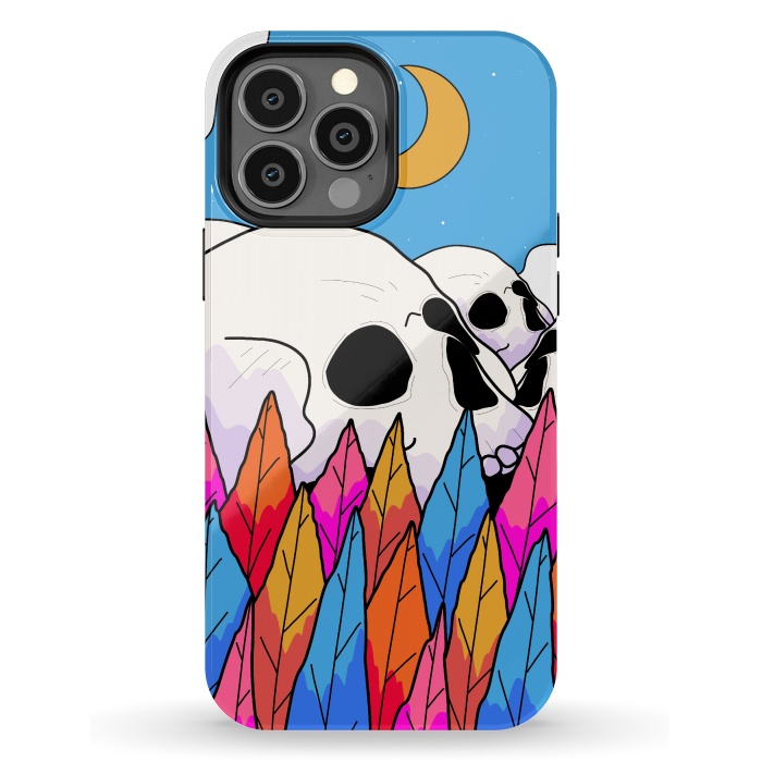 iPhone 13 Pro Max StrongFit Skulls behind a forest by Steve Wade (Swade)