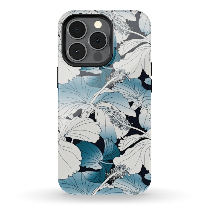 iPhone 13 pro StrongFit White hibiscus  by Winston