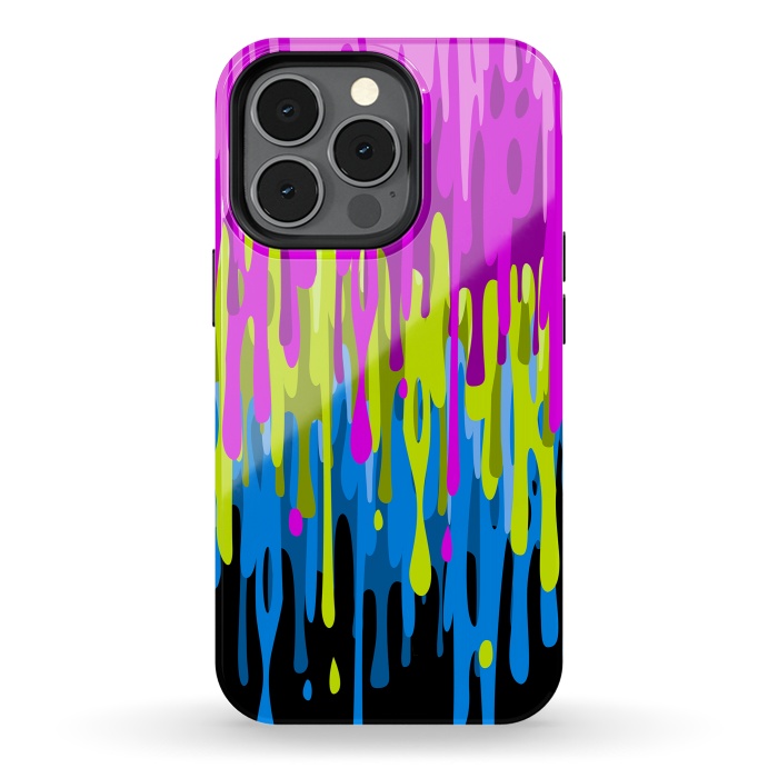 iPhone 13 pro StrongFit Colorful liquid by Alberto