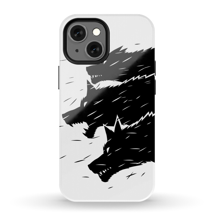 iPhone 13 mini StrongFit Three Wolves by Alberto