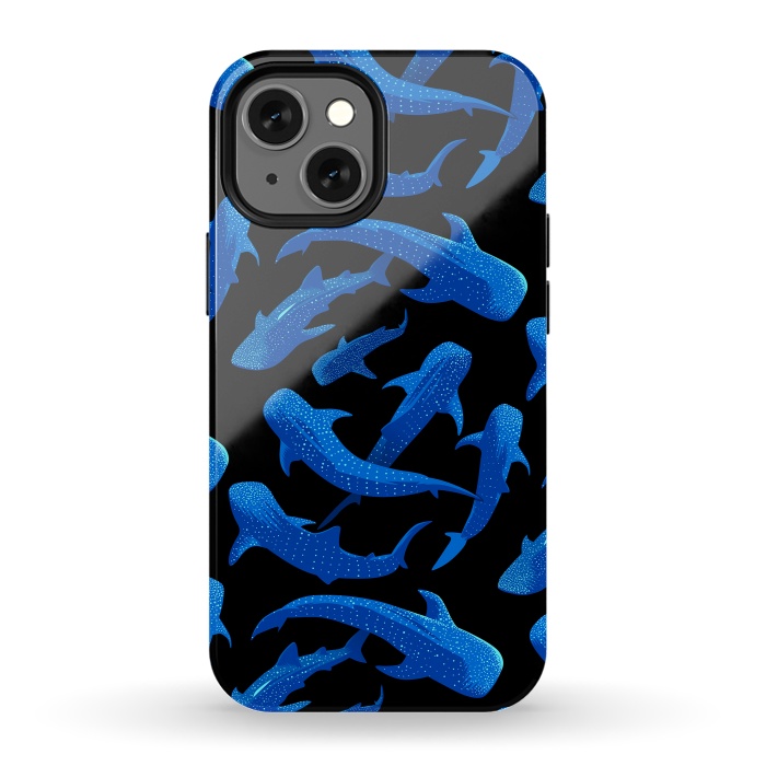 iPhone 13 mini StrongFit Shark Whales by Alberto
