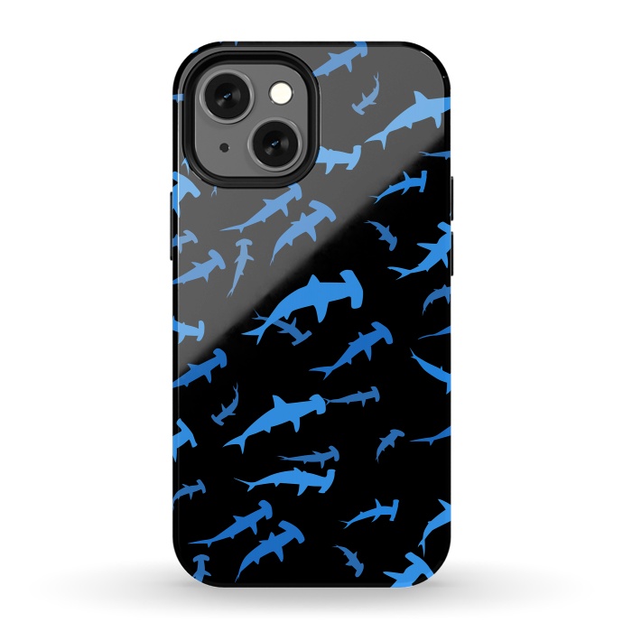 iPhone 13 mini StrongFit hammerhead sharks by Alberto
