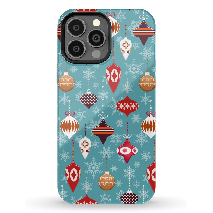 iPhone 13 Pro Max StrongFit Colorful decorated Christmas ornaments by Oana 