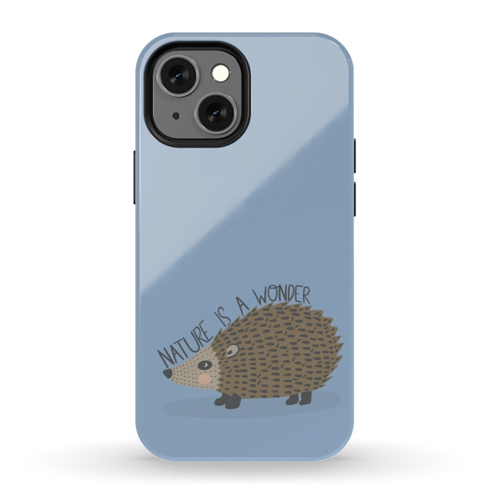 iPhone 13 mini StrongFit Nature is a Wonder Hedgehog  by Edith May