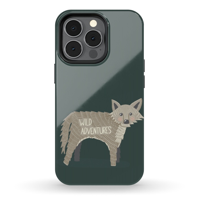 iPhone 13 pro StrongFit Wild Adventures Wolf  by Edith May