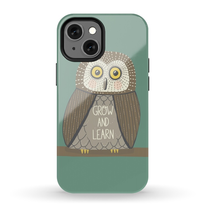 iPhone 13 mini StrongFit Grow and Learn Owl  by Edith May