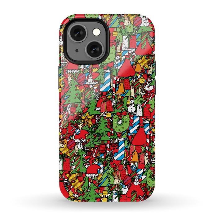 iPhone 13 mini StrongFit The festive pattern by Steve Wade (Swade)