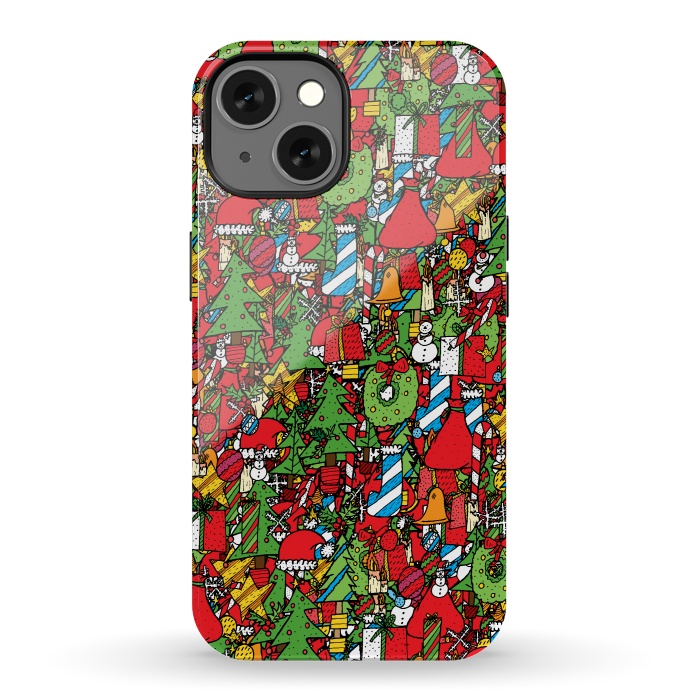 iPhone 13 StrongFit The festive pattern by Steve Wade (Swade)