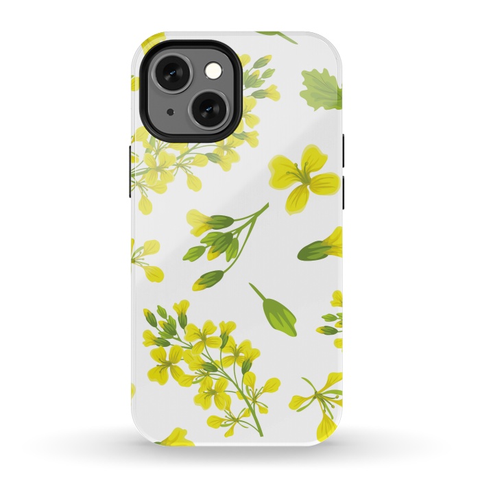 iPhone 13 mini StrongFit cute yellow flowers 2 by MALLIKA