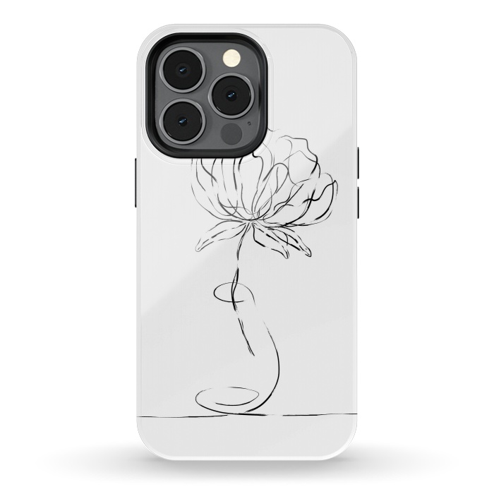 iPhone 13 pro StrongFit Black Bloom by Martina