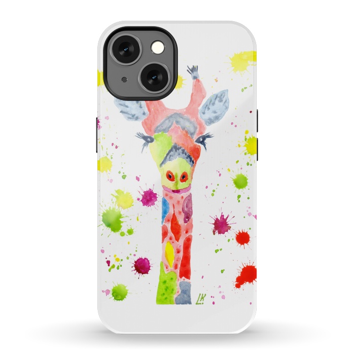 iPhone 13 StrongFit Giraffe watercolor 2 by ArtKingdom7