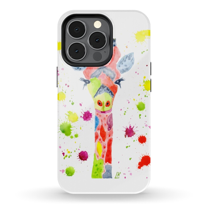 iPhone 13 pro StrongFit Giraffe watercolor 2 by ArtKingdom7