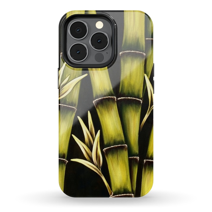 iPhone 13 pro StrongFit Bamboo by Denise Cassidy Wood