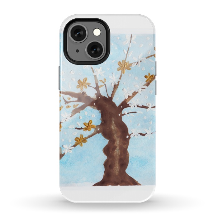 iPhone 13 mini StrongFit Tree of life painting watercolor by ArtKingdom7