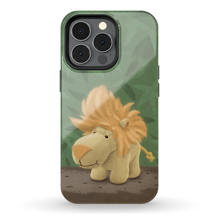 iPhone 13 pro StrongFit Cute lion by Laura Nagel