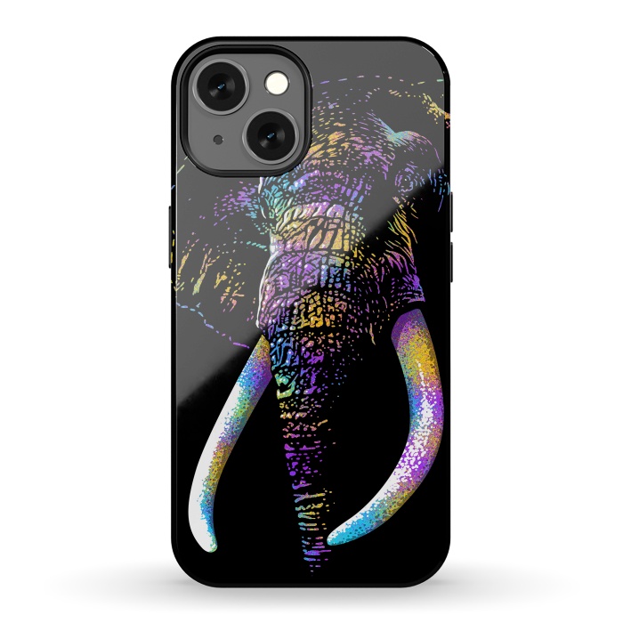 iPhone 13 StrongFit Colorful Elephant by Alberto