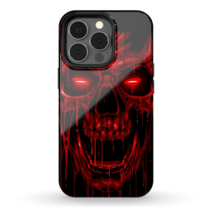 iPhone 13 pro StrongFit Blood Skull by Alberto