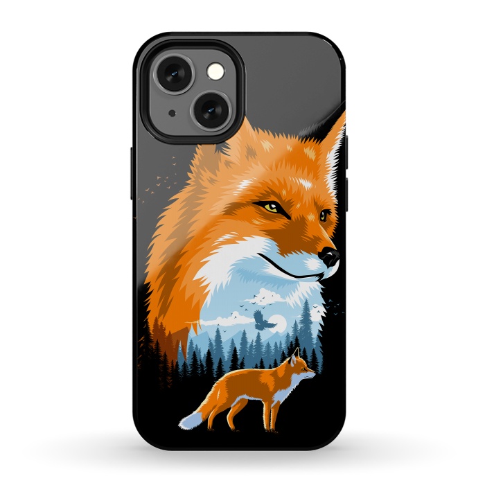 iPhone 13 mini StrongFit Fox in forest by Alberto