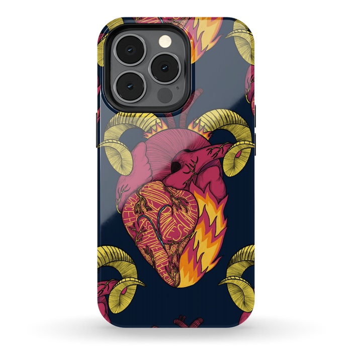 iPhone 13 pro StrongFit Aries Heart by Ranggasme