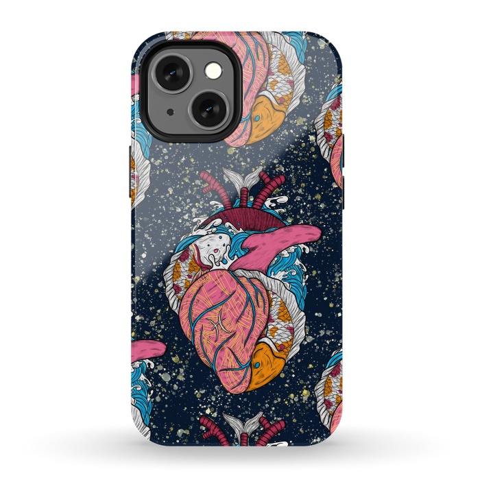 iPhone 13 mini StrongFit Pisces Heart by Ranggasme