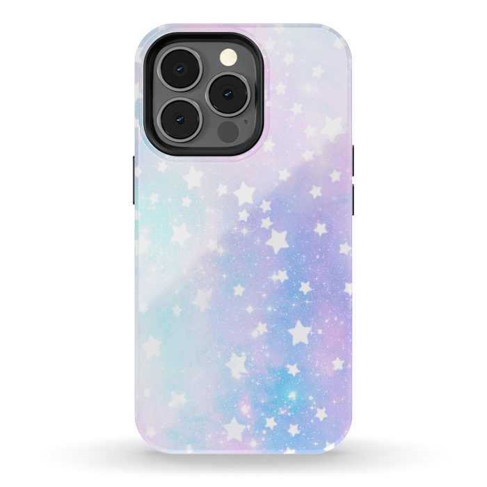iPhone 13 pro StrongFit Rainbow galaxy and stars by Oana 
