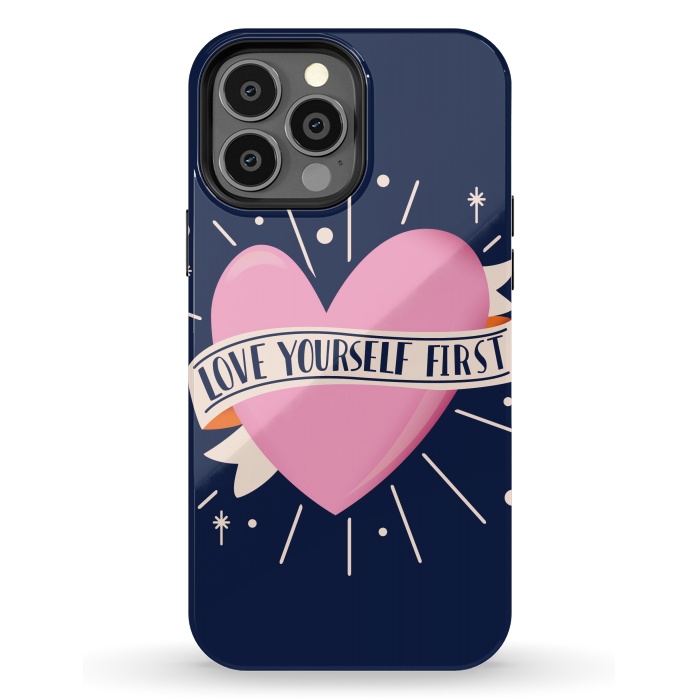 iPhone 13 Pro Max StrongFit Love Yourself First, Happy Valentine's Day 2 by Jelena Obradovic
