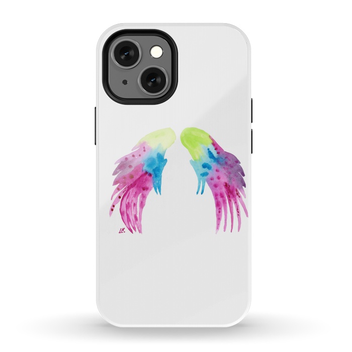 iPhone 13 mini StrongFit Angel wings watercolor  by ArtKingdom7