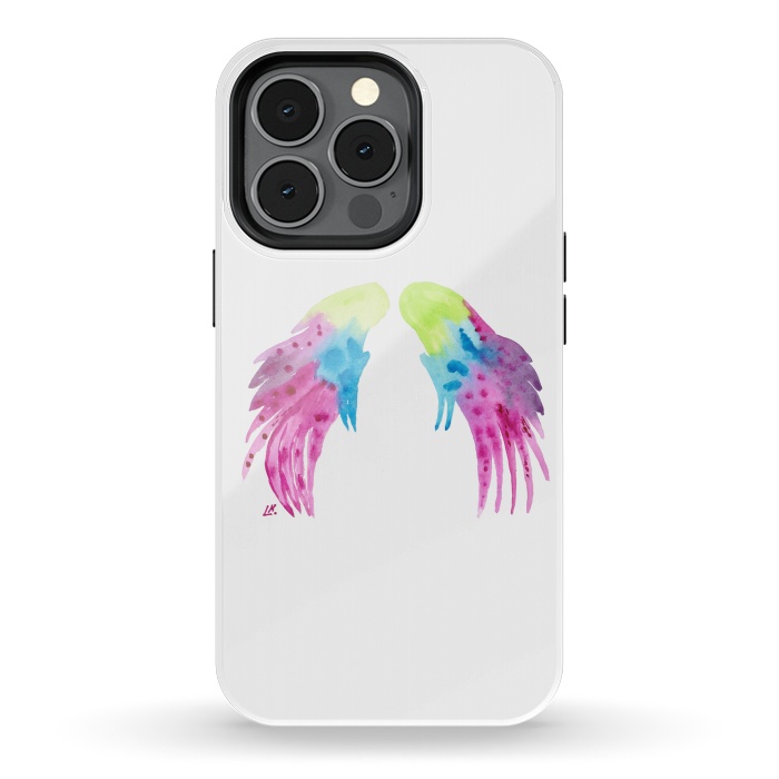 iPhone 13 pro StrongFit Angel wings watercolor  by ArtKingdom7
