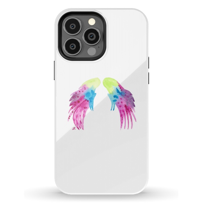 iPhone 13 Pro Max StrongFit Angel wings watercolor  by ArtKingdom7