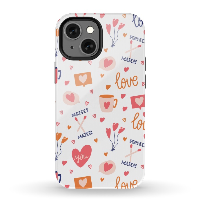 iPhone 13 mini StrongFit Valentine pattern 05 by Jelena Obradovic