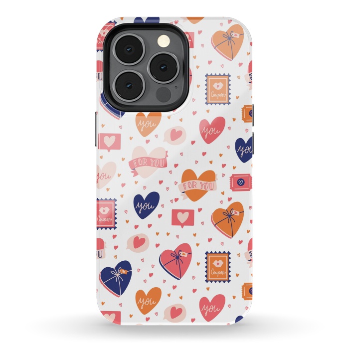 iPhone 13 pro StrongFit Valentine pattern 06 by Jelena Obradovic