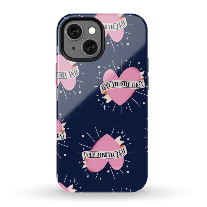 iPhone 13 mini StrongFit Valentine pattern 14 by Jelena Obradovic