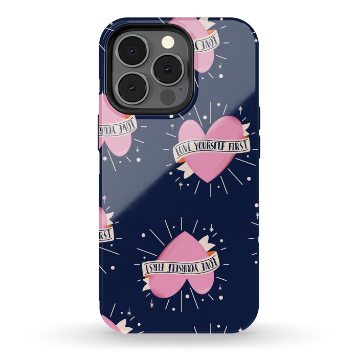 iPhone 13 pro StrongFit Valentine pattern 14 by Jelena Obradovic