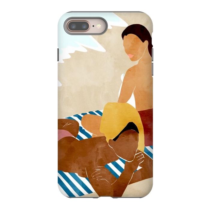 iPhone 7 plus StrongFit Beach Besties by Uma Prabhakar Gokhale